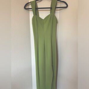 Abercrombie & Fitch Green Midi Dress